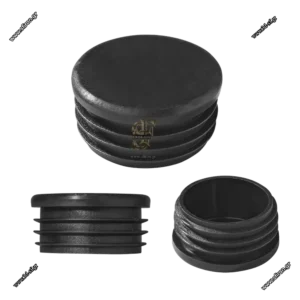 ΤΑΠΑ ΠΛΑΣΤΙΚΗ ΜΑΥΡΗ ΣΤΡΟΓΓΥΛΗ ΜΕ ΠΤΕΡΥΓΙΑ